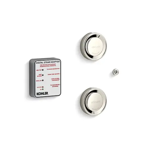 [KOH-5549-K1-SN] Kohler 5549-K1-SN Invigoration Series Tandem Digital Steam Adapter Kit Vibrant Polished Nickel