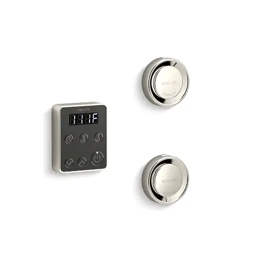 [KOH-5558-SN] Kohler 5558-SN Invigoration Series Tandem Steam Generator Control Kit Vibrant Polished Nickel