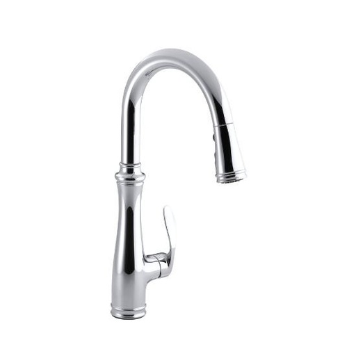 [KOH-560-CP] Kohler 560-CP Bellera Single-Hole Or Three-Hole Kitchen Sink Faucet With Pull-Down 16-3/4 Spout