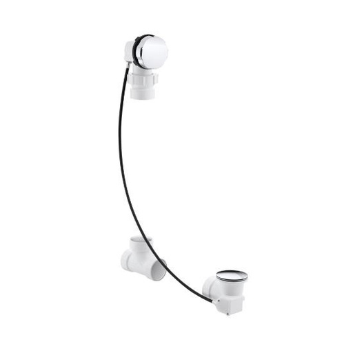 [KOH-7214-CP] Kohler 7214-CP Clearflo Cable Bath Drain Less PVC Tubing