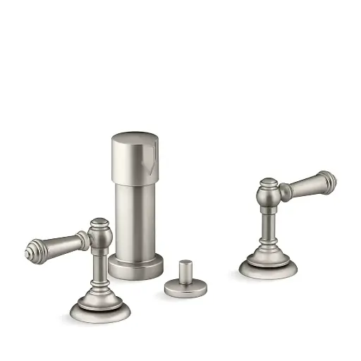 [KOH-72765-4-BN] Kohler 72765-4-BN Artifacts Widespread Bidet Faucet Vibrant Brushed Nickel