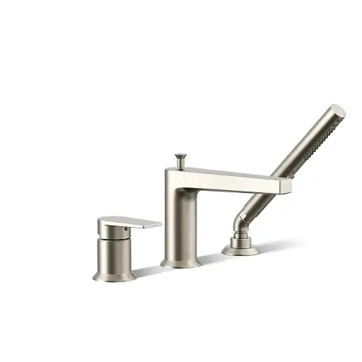[KOH-74032-4-BN] Kohler 74032-4-BN Taut Deck Mount Faucet With Handshower Vibrant Brushed Nickel