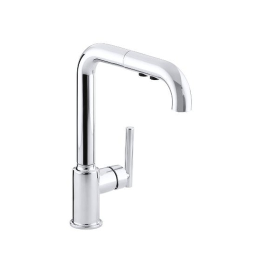 [KOH-7505-CP] Kohler 7505-CP Purist Primary Pullout 3-Function Kitchen Faucet Chrome