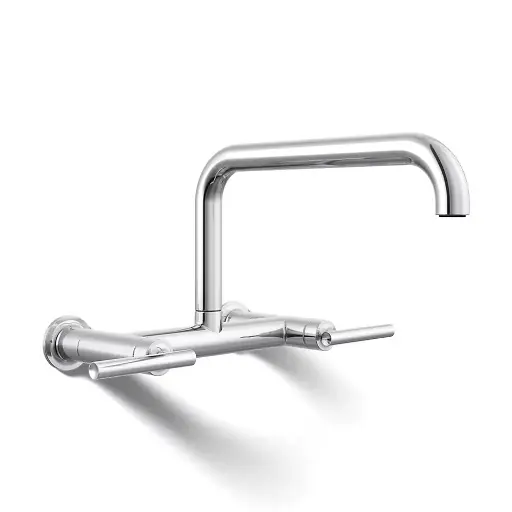 [KOH-7549-4-CP] Kohler 7549-4-CP Purist Wall Mount Bridge Kitchen Faucet Polished Chrome