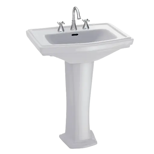 [TOTO-LPT780.4#01] TOTO LPT780.4#01 Clayton 4" Center Pedestal Lavatory Cotton
