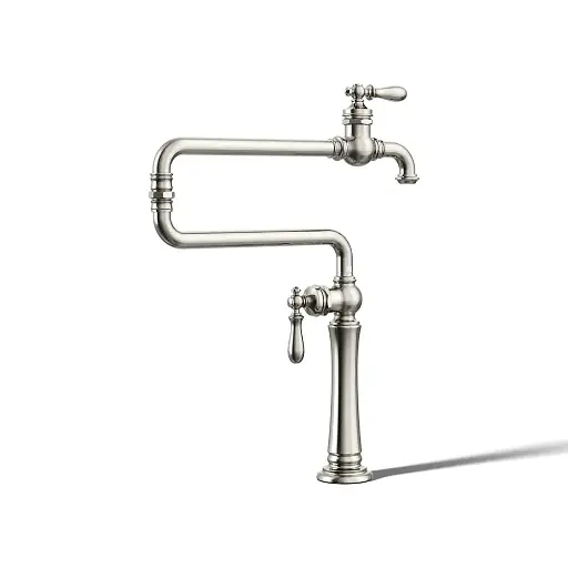 [KOH-99271-SN] Kohler 99271-SN Artifacts Deck Mount Pot Filler Vibrant Polished Nickel