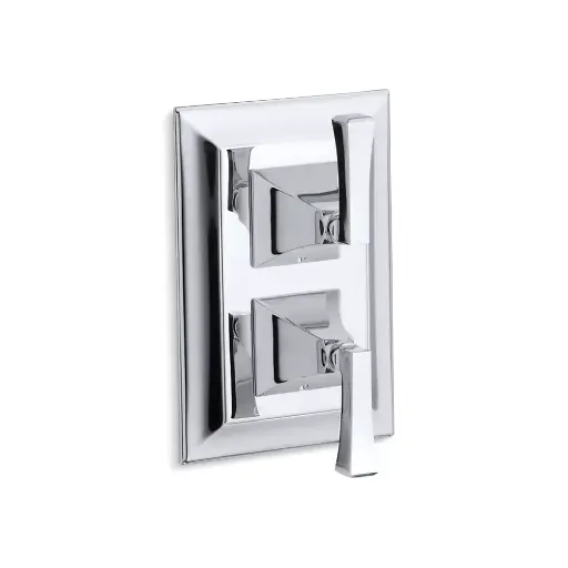 [KOH-T10422-4V-CP] Kohler T10422-4V-CP Memoirs Stacked Valve Trim With Stately Design And Deco Lever Handles