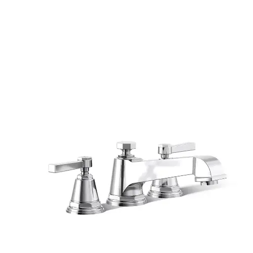 [KOH-T13140-4A-CP] Kohler T13140-4A-CP Pinstripe Pure Deck Mount Bath Faucet Trim Polished Chrome