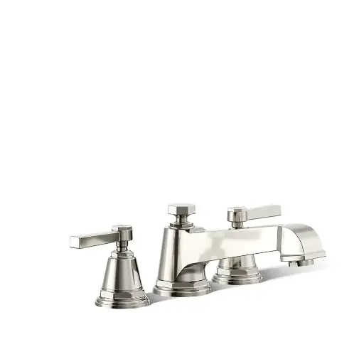 [KOH-T13140-4A-SN] Kohler T13140-4A-SN Pinstripe Pure Deck Mount Bath Faucet Trim Vibrant Polished Nickel