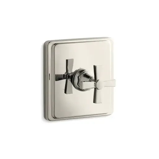 [KOH-T13173-3A-SN] Kohler T13173-3A-SN Pinstripe Pure Thermostatic Valve Trim Vibrant Polished Nickel
