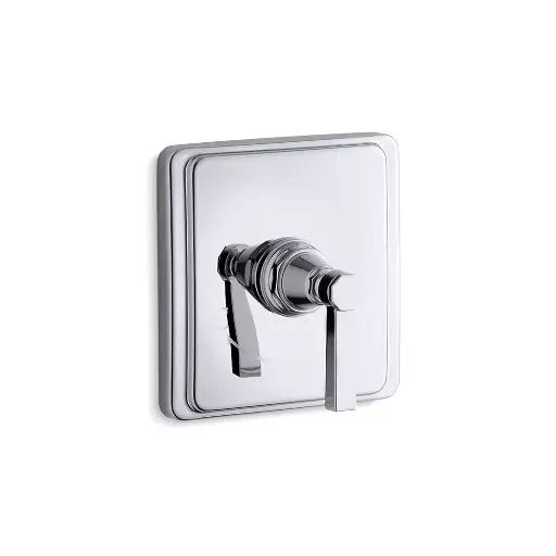 [KOH-T13173-4A-CP] Kohler T13173-4A-CP Pinstripe Pure Thermostatic Valve Trim Polished Chrome