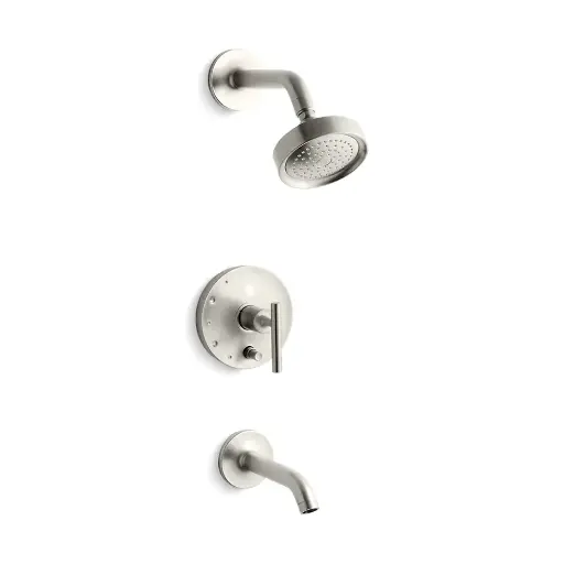 [KOH-T14420-4-BN] Kohler T14420-4-BN Purist Rite-Temp Bath and Shower Trim Kit Vibrant Brushed Nickel