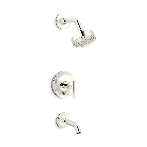 [KOH-T14420-4G-SN] Kohler T14420-4G-SN Purist Rite-Temp Bath and Shower Trim Kit Vibrant Polished Nickel