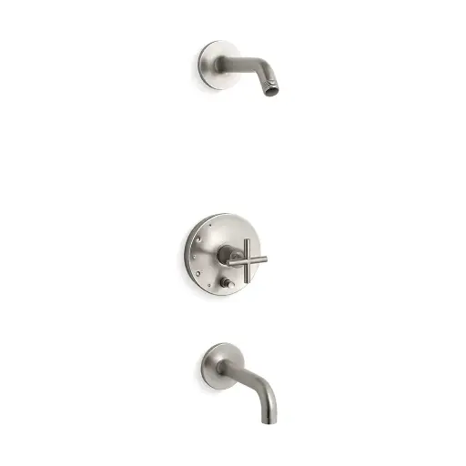 [KOH-T14421-3L-BN] Kohler T14421-3L-BN Purist Rite-Temp Bath and Shower Trim Kit Vibrant Brushed Nickel