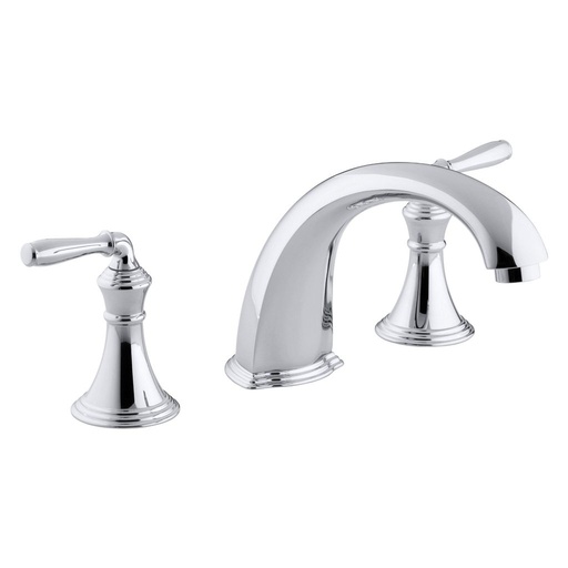 [KOH-T398-4-CP] Kohler T398-4-CP Devonshire Deck-/Rim-Mount High-Flow Bath Faucet Trim With 9 Spout And Lever Handles