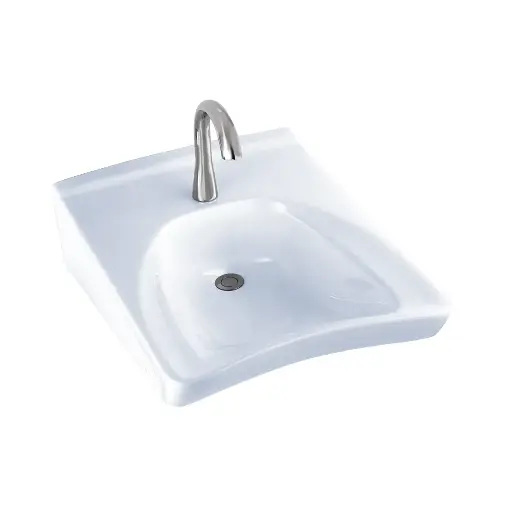 [TOTO-LT308#01] TOTO LT30801 Commercial Wall Mount Wheelchair Lavatory with Single Hole White
