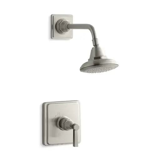 [KOH-TS13134-4A-BN] Kohler TS13134-4A-BN Pinstripe Rite-Temp Shower Trim Kit Lever Handle Vibrant Brushed Nickel
