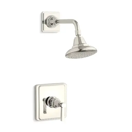 [KOH-TS13134-4A-SN] Kohler TS13134-4A-SN Pinstripe Rite-Temp Shower Trim Kit Lever Handle Vibrant Polished Nickel