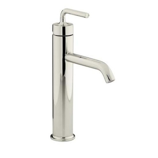 [KOH-14404-4A-SN] Kohler 14404-4A-SN Purist Tall Single Handle Bathroom Sink Faucet With Straight Lever Handle