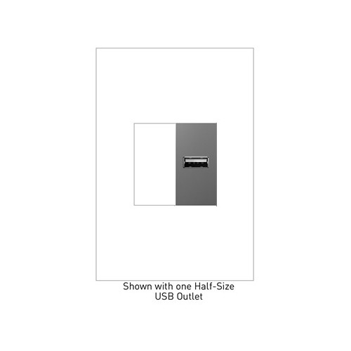 [LEG-ARUSBM4] Legrand ARUSBM4 USB Outlet Half-Size Magnesium