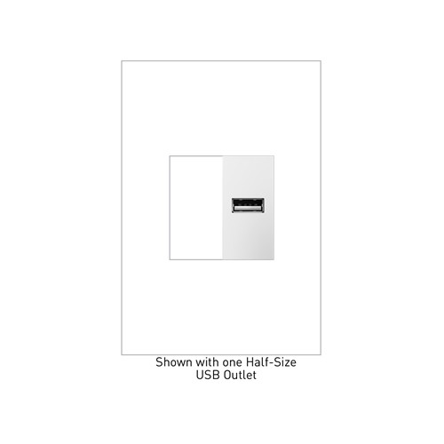 [LEG-ARUSBW4] Legrand ARUSBW4 USB Outlet Half-Size
