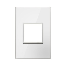[LEG-AWM1G2MWW4] Legrand AWM1G2MWW4 Mirror White on White 1 Gang Wall Plate