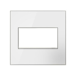 [LEG-AWM2GMWW4] Legrand AWM2GMWW4 Mirror White on White 2 Gang Wall Plate