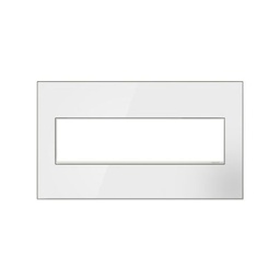 [LEG-AWM4GMWW4] Legrand AWM4GMWW4 Mirror White on White 4 Gang Wall Plate