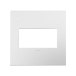 [LEG-AWP2GWHW10] Legrand AWP2GWHW10 Gloss White-on-White 2 Gang Wall Plate