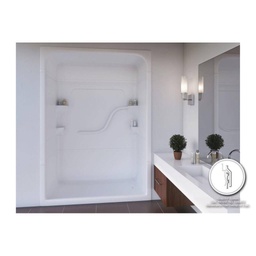 [MIR-SH53R1] Mirolin SH53 Madison 5 Multi Piece Shower Stall Without Seat Right
