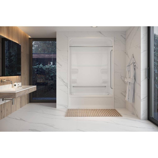 [MIR-RBF516L1] Mirolin RBF516 Riverdale Barrier Free Tub Shower Left Drain