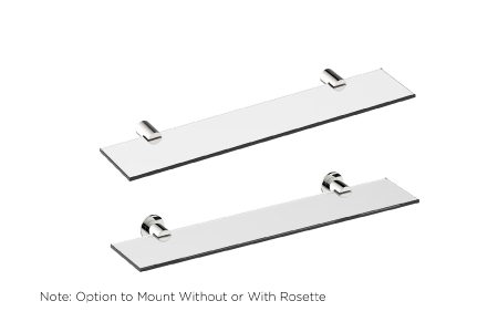 [KART-137671-33] Kartners 137671-33 PORTO Glass Shelf Titanium 