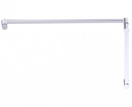 [KART-13771224-33] Kartners 13771224-33 Porto 12"x24" Offset Shower Door Handles Titanium 