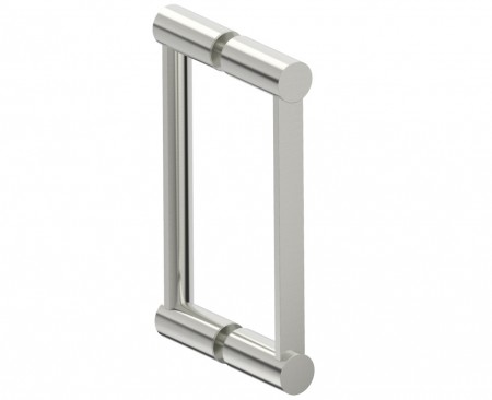 [KART-1377808-33] Kartners 1377808-33 PORTO 8" Double Glass Door Handle Titanium 