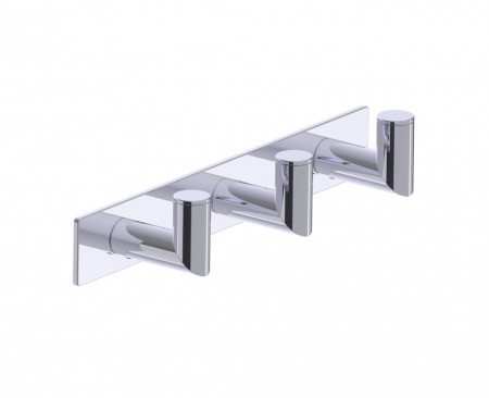 [KART-144134-3-33] Kartners 144134-3-33 OSLO Triple Robe Hook Deep Titanium 
