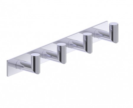[KART-144134-4-33] Kartners 144134-4-33 OSLO Quadruple Robe Hook Deep Titanium 