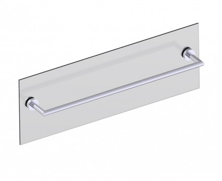 [KART-144240TG-33] Kartners 144240TG-33 OSLO Towel Bar 24" Through Glass Titanium 