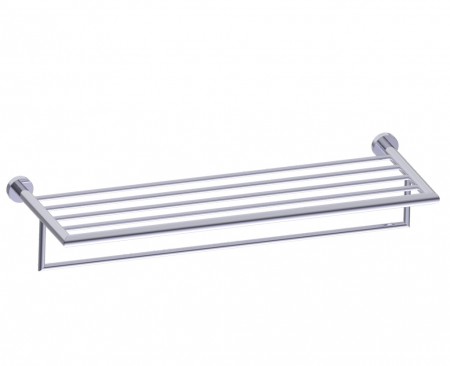 [KART-144442-33] Kartners 144442-33 OSLO Towel Shelf 24" w/Towel Bar Titanium 