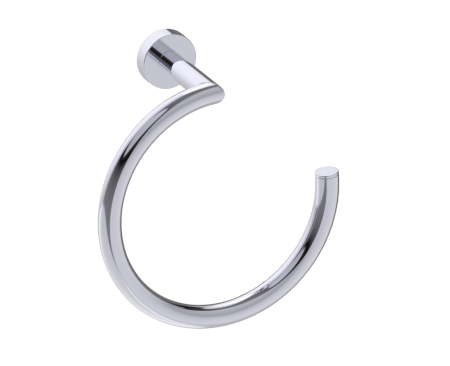 [KART-144463SB-68] Kartners 144463SB-68 OSLO Towel Ring Solid Back- Polished Nickel