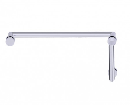 [KART-14470618-33] Kartners 14470618-33 Oslo 6"x18" Offset Shower Door Handles Titanium 