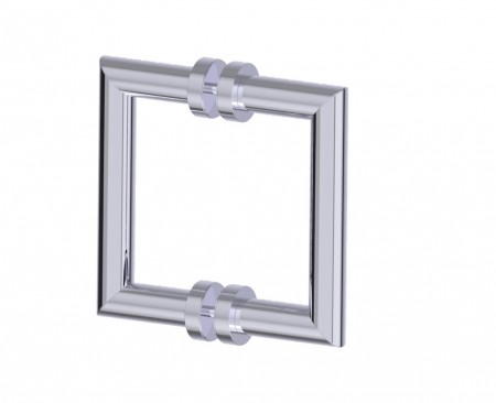 [KART-1447806-33] Kartners 1447806-33 OSLO 6" Double Shower Door Handle Titanium 