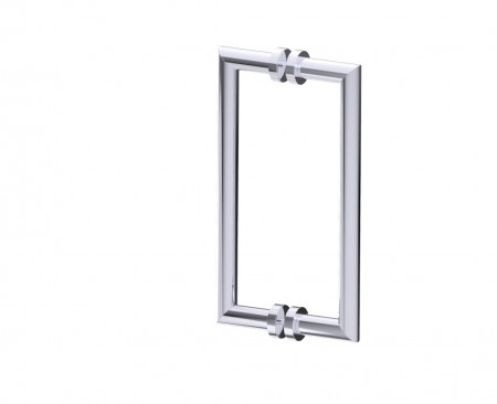[KART-1447812-33] Kartners 1447812-33 OSLO 12" Double Shower Door Handle Titanium 