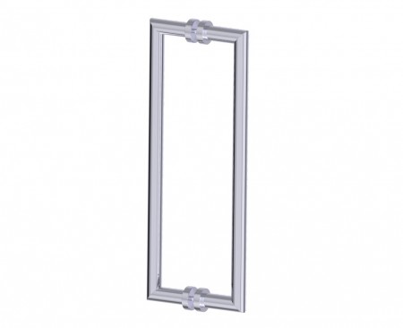 [KART-1447818-33] Kartners 1447818-33 OSLO 18" Double Shower Door Handle Titanium 