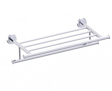 [KART-167442-81] Kartners 167442-81 SOFIA Towel Shelf with Towel Bar 21"- Brushed Nickel