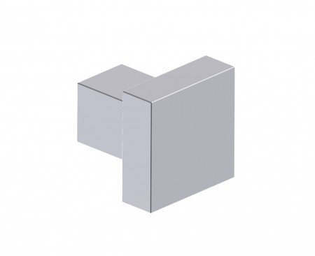 [KART-248134-33] Kartners 248134-33 LONDON Single SQ Robe Hook Titanium 