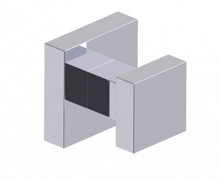 [KART-248135-81] Kartners 248135-81 LONDON SQ Robe Hook w/ rosette- Brushed Nickel