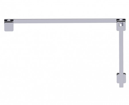 [KART-25471224-81] Kartners 25471224-81 Milan 12"x24" Offset Shower Door Handles Brushed Nickel 