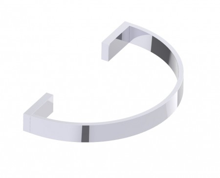 [KART-255463-85] Kartners 255463-85 COLOGNE Curved Towel Ring Brushed Chrome