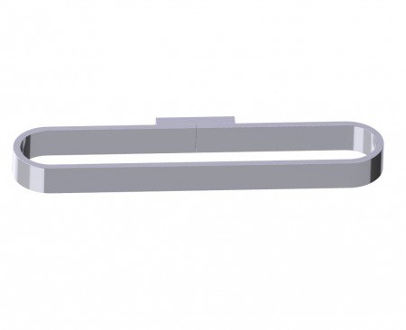 [KART-255469-33] Kartners 255469-33 COLOGNE Horizontal Hand Towel Holder- Titanium 