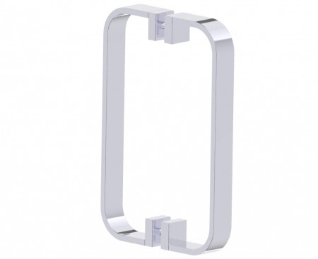 [KART-2557808-33] Kartners 2557808-33 COLOGNE- 8" Double Shower Door Handle Titanium 